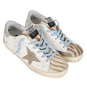 Golden Goose Deluxe Brand Super Star Glitter Detailed Sneakers. NEW in Box